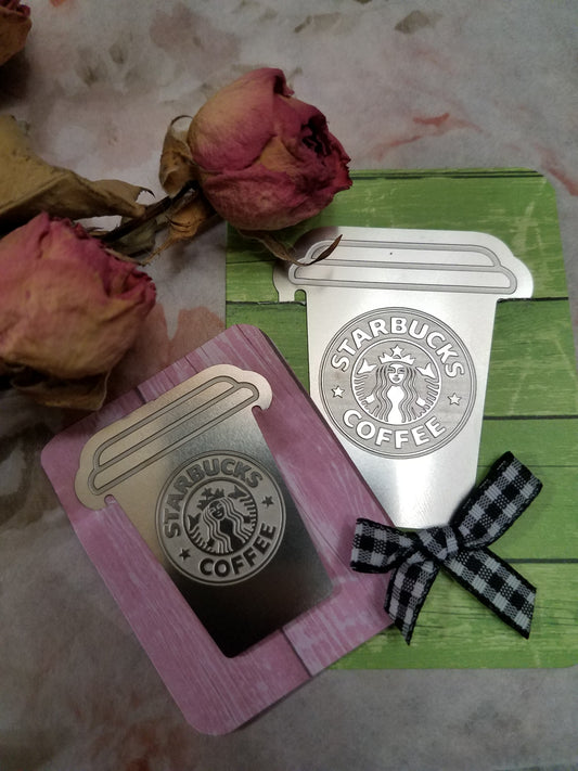 Stainless Steel Starbucks Bookmarks